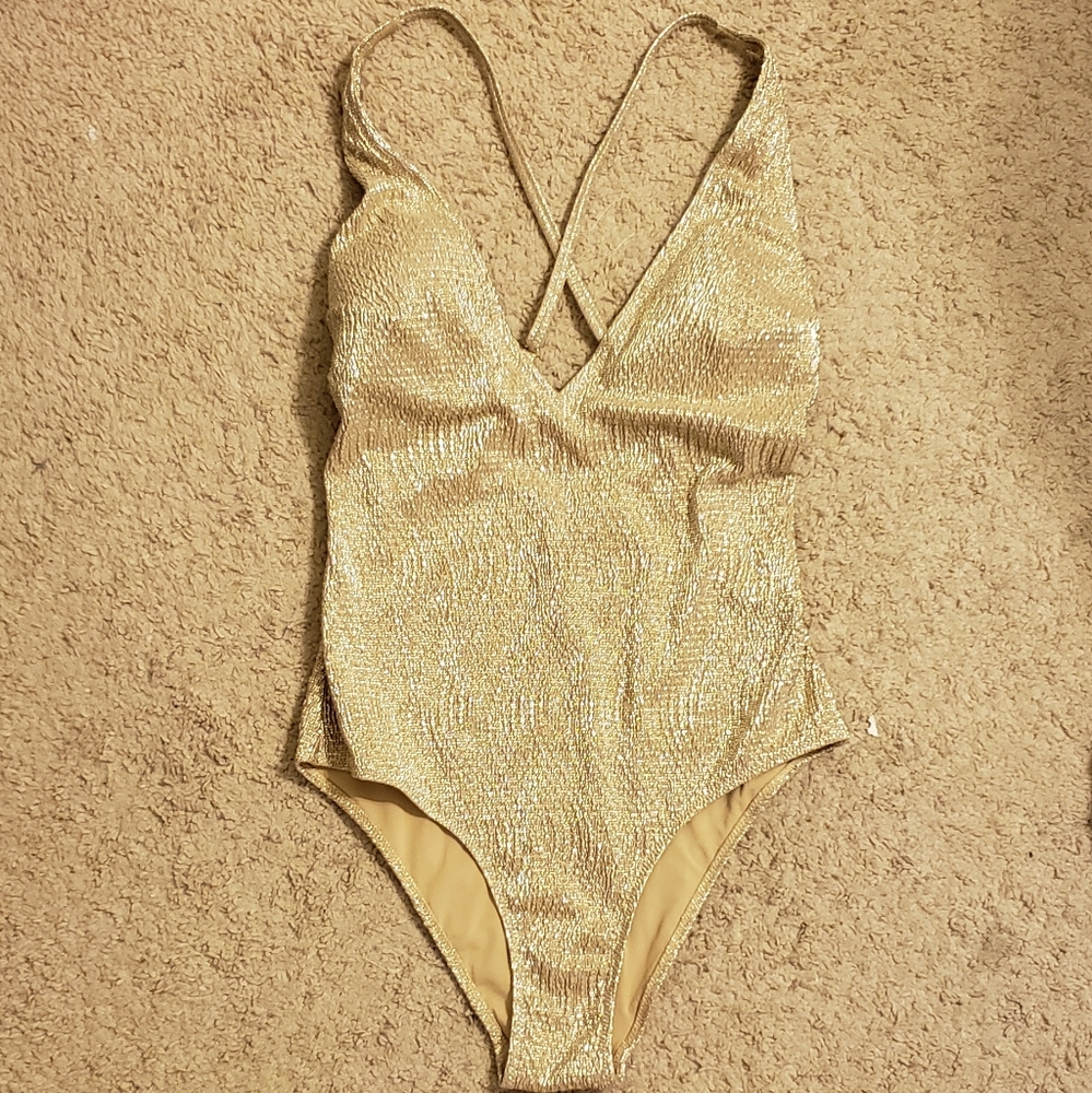 Gold Shimmery Swimsuit